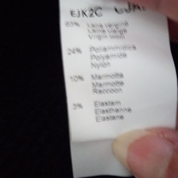 DOLCE & GABBANA BLACK WOOL FUR COLLAR SKIRT SUIT NWT IT 40 US 4 - Picture 16 of 16